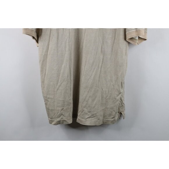 Vintage 90s Mens Large Rayon Gabardine Block M University of Michigan Golf Polo - Picture 3 of 14